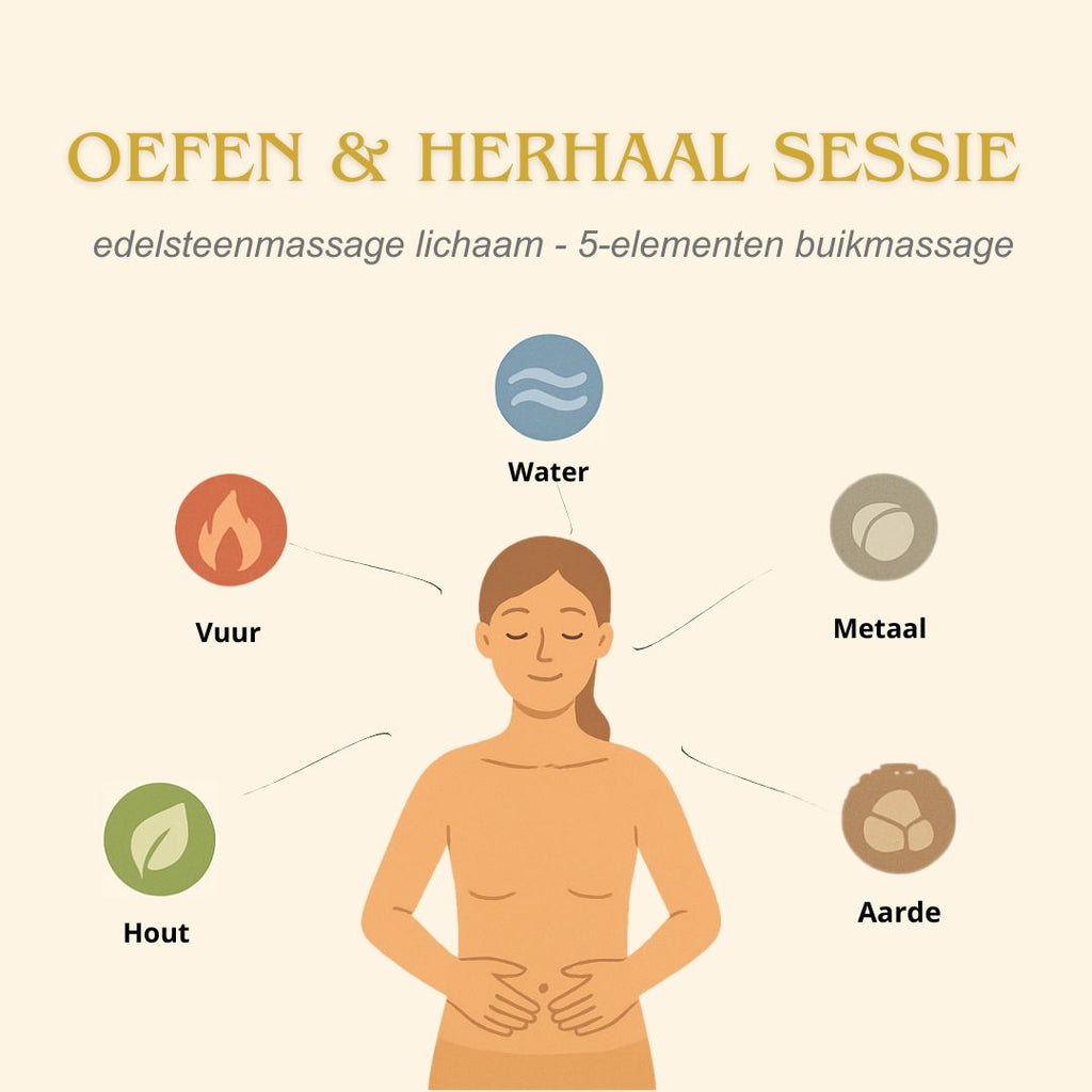 Oefen- en herhaalsessie lichaammassage & buikmassage